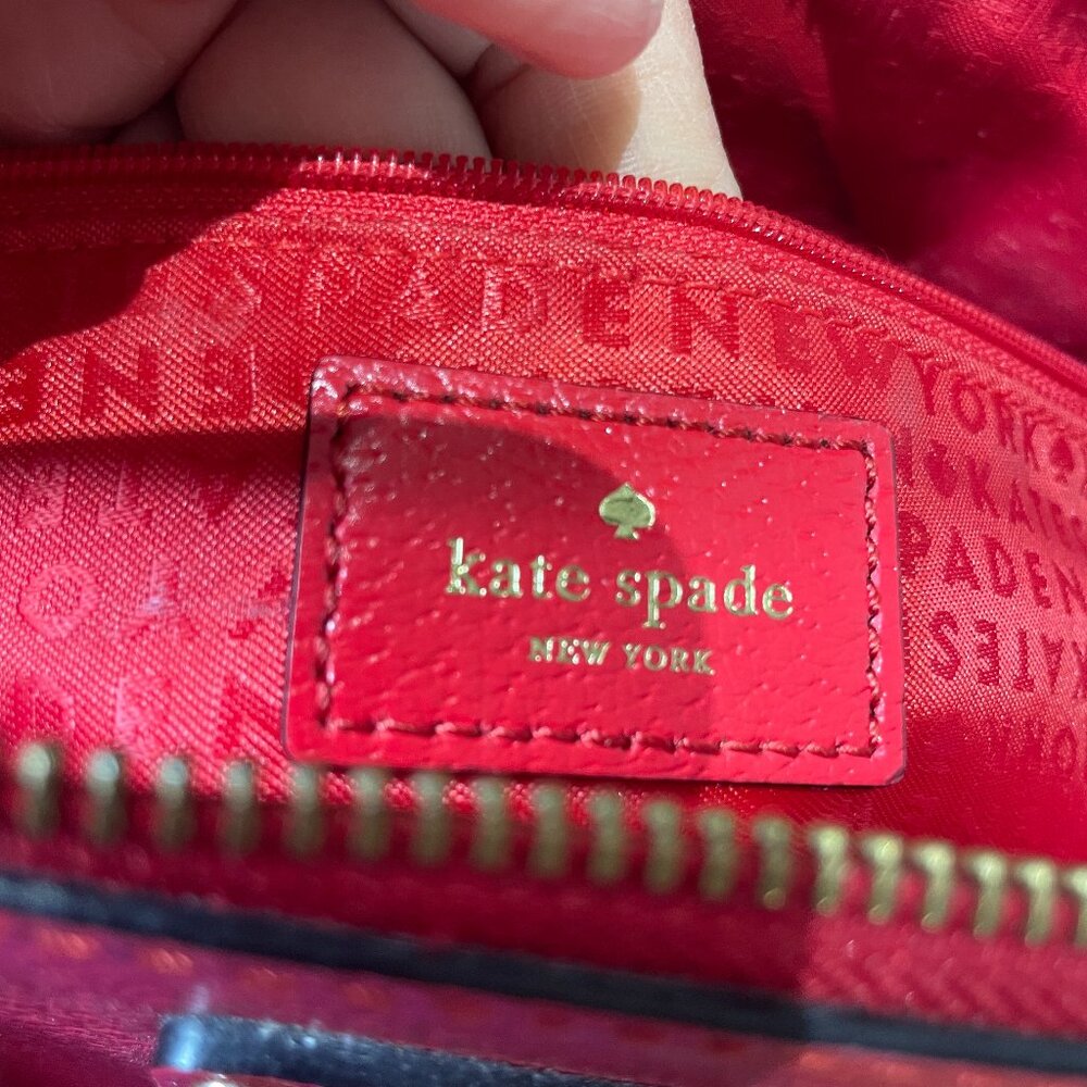 Kate Spade New York Wellesley Rachelle satchel in Cherry Red - Picture 7 of 13